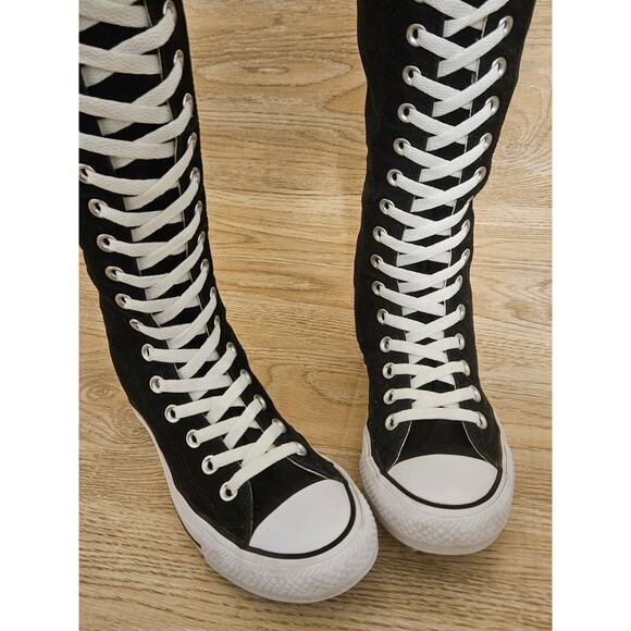 Converse All-Star Chuck Taylor XXHI Black Knee High Sneakers Size Womens 7 Men 5 - Picture 6 of 12